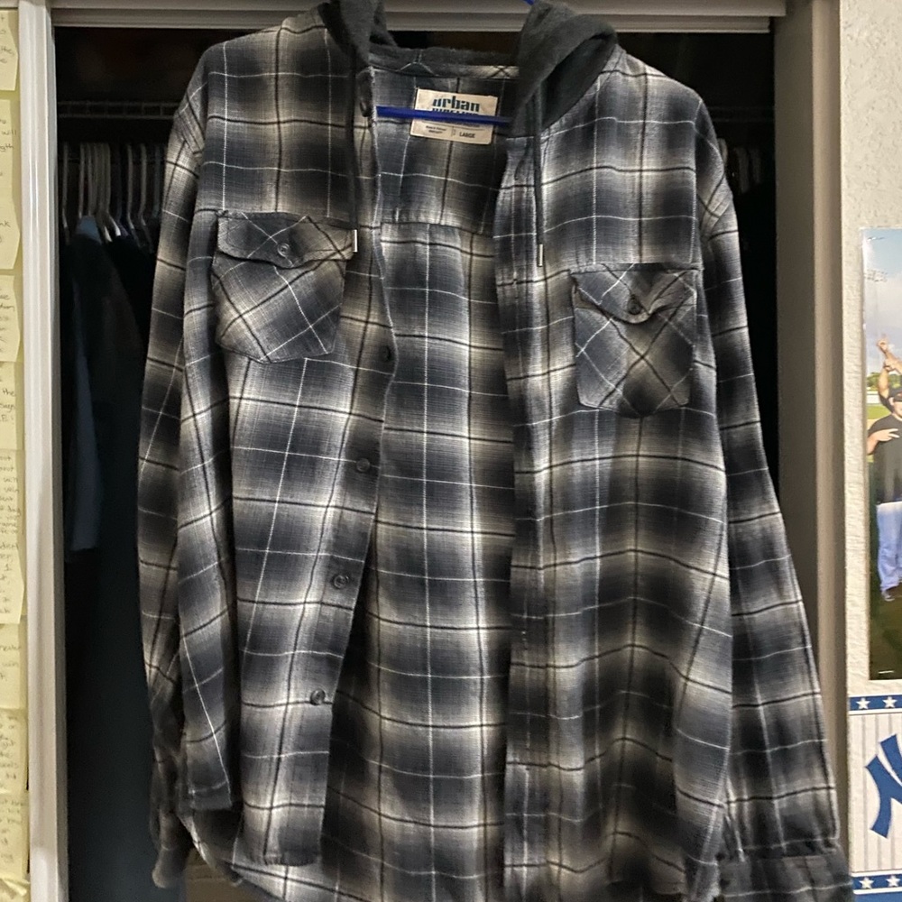 Hooded flannel